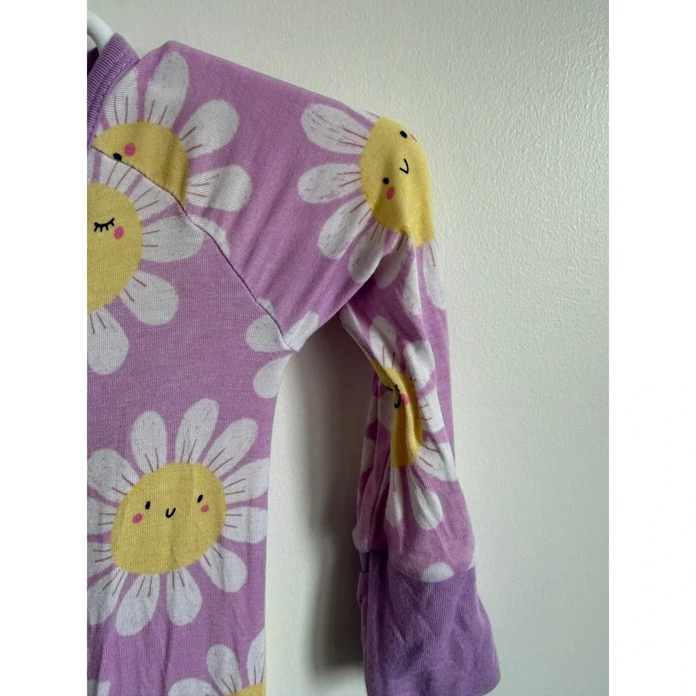 Little Sleepies Flower Power Daisy Bamboo Zippy 0-3 Months